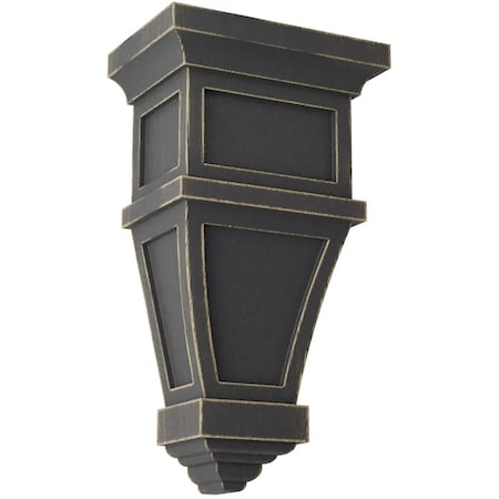 6W X 4D X 11H Alpine Wood Vintage Decor Corbel, Black